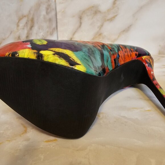 Steve Madden Nala Multicolor Platform Pumps, Size 8.5 - Picture 4 of 7